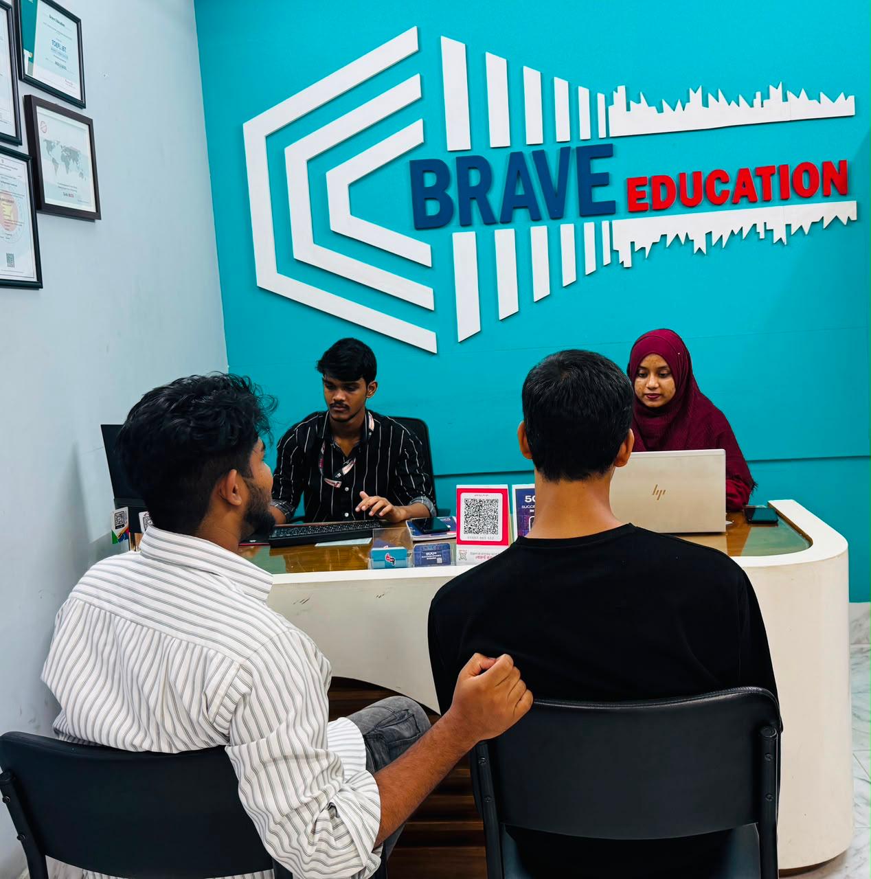 Students and staff at Brave Education BD
